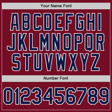 Charger l'image dans la galerie, Custom Crimson Navy-White Authentic Sleeveless Baseball Jersey