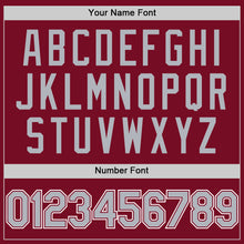 Charger l'image dans la galerie, Custom Crimson Gray-White Authentic Sleeveless Baseball Jersey