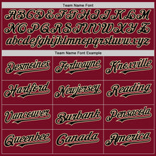 Charger l'image dans la galerie, Custom Crimson Black-Cream Authentic Sleeveless Baseball Jersey