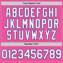 Charger l'image dans la galerie, Custom Pink White-Royal Authentic Sleeveless Baseball Jersey