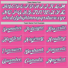 Charger l'image dans la galerie, Custom Pink White-Navy Authentic Sleeveless Baseball Jersey