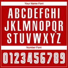 Загрузить изображение в средство просмотра галереи, Custom Red White-Black Sublimation Fade Fashion Soccer Uniform Jersey