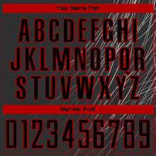 Laden Sie das Bild in den Galerie-Viewer, Custom Black Black-Red Sublimation Soccer Uniform Jersey