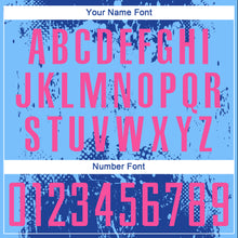 Load image into Gallery viewer, Custom Royal Pink-Light Blue Sublimation Soccer Uniform Jersey