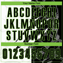 Charger l'image dans la galerie, Custom Graffiti Pattern Black-Neon Green Scratch Sublimation Soccer Uniform Jersey