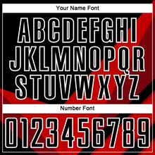 Load image into Gallery viewer, Custom Red Black-White Arrow Shapes Sublimation Soccer Uniform Jersey