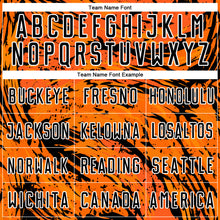 Charger l'image dans la galerie, Custom Bay Orange Black-White Abstract Fluid Sublimation Soccer Uniform Jersey
