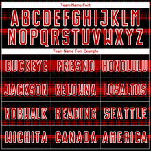Load image into Gallery viewer, Custom Black Red-White Halftone Dots Sublimation Soccer Uniform Jersey