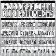 Charger l'image dans la galerie, Custom Gray White-Black Pinstripe Sublimation Soccer Uniform Jersey