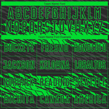 Laden Sie das Bild in den Galerie-Viewer, Custom Black Neon Green Sublimation Soccer Uniform Jersey