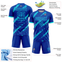 Загрузить изображение в средство просмотра галереи, Custom Royal Lakes Blue Sublimation Soccer Uniform Jersey