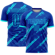 Загрузить изображение в средство просмотра галереи, Custom Royal Lakes Blue Sublimation Soccer Uniform Jersey