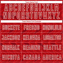 Load image into Gallery viewer, Custom Red White Sublimation Soccer Uniform Jersey