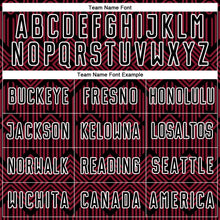 Загрузить изображение в средство просмотра галереи, Custom Crimson Black-White Abstract Geometric Shapes Sublimation Soccer Uniform Jersey