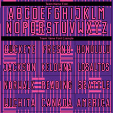 Load image into Gallery viewer, Custom Purple Pink-Black Lines Sublimation Soccer Uniform Jersey