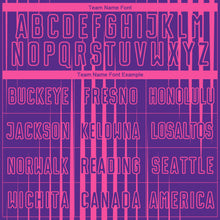 Load image into Gallery viewer, Custom Purple Pink Lines Sublimation Soccer Uniform Jersey