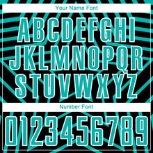 Laden Sie das Bild in den Galerie-Viewer, Custom Black Aqua-White Stars Sublimation Soccer Uniform Jersey