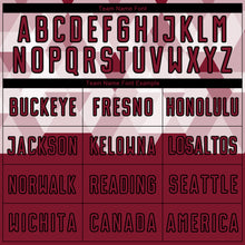 Загрузить изображение в средство просмотра галереи, Custom Crimson Black Geometric Shapes Sublimation Soccer Uniform Jersey