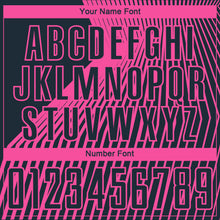 Load image into Gallery viewer, Custom Navy Pink Lines Sublimation Soccer Uniform Jersey