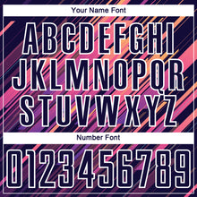 Load image into Gallery viewer, Custom Navy White Lines Sublimation Soccer Uniform Jersey