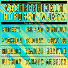 Laden Sie das Bild in den Galerie-Viewer, Custom Pea Green Yellow-Black Abstract Shapes Sublimation Soccer Uniform Jersey