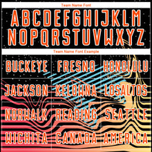 Load image into Gallery viewer, Custom Black Orange-White Lines Sublimation Soccer Uniform Jersey