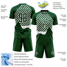 Charger l'image dans la galerie, Custom Green White Lines Sublimation Soccer Uniform Jersey