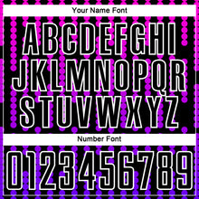 Load image into Gallery viewer, Custom Black Purple-Pink Lines Sublimation Soccer Uniform Jersey