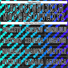 Charger l'image dans la galerie, Custom Black Sky Blue-Royal Lines Sublimation Soccer Uniform Jersey