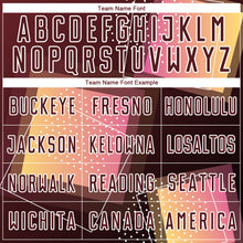 Загрузить изображение в средство просмотра галереи, Custom Crimson White Geometric Shapes Sublimation Soccer Uniform Jersey