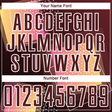 Загрузить изображение в средство просмотра галереи, Custom Crimson White Geometric Shapes Sublimation Soccer Uniform Jersey