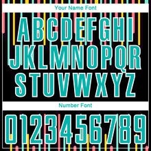 Charger l'image dans la galerie, Custom Black Aqua-White Lines Sublimation Soccer Uniform Jersey