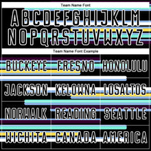 Laden Sie das Bild in den Galerie-Viewer, Custom Black White Lines Sublimation Soccer Uniform Jersey