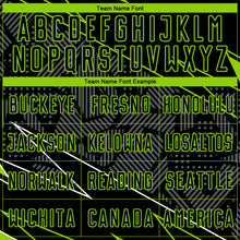 Load image into Gallery viewer, Custom Black Neon Green Lines Sublimation Soccer Uniform Jersey