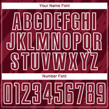 Загрузить изображение в средство просмотра галереи, Custom Crimson White Geometric Shapes Sublimation Soccer Uniform Jersey