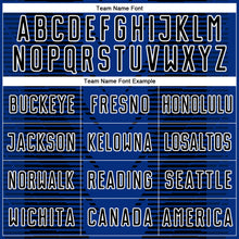 Charger l'image dans la galerie, Custom US Navy Blue Black-White Lines Sublimation Soccer Uniform Jersey