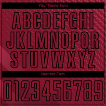 Загрузить изображение в средство просмотра галереи, Custom Crimson Black Geometric Shapes Sublimation Soccer Uniform Jersey