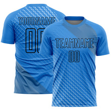 Charger l'image dans la galerie, Custom Lakes Blue Black Geometric Shapes Sublimation Soccer Uniform Jersey