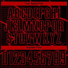 Загрузить изображение в средство просмотра галереи, Custom Black Red Lightning Sublimation Soccer Uniform Jersey