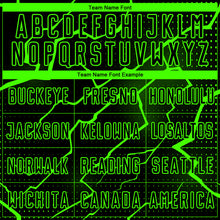 Load image into Gallery viewer, Custom Black Aurora Green Lightning Sublimation Soccer Uniform Jersey