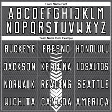 Загрузить изображение в средство просмотра галереи, Custom Steel Gray White-Black Arrow Shapes Sublimation Soccer Uniform Jersey