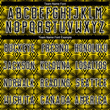 Charger l'image dans la galerie, Custom Yellow Black-White Geometric Shapes Sublimation Soccer Uniform Jersey