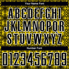 Charger l'image dans la galerie, Custom Yellow Black-White Geometric Shapes Sublimation Soccer Uniform Jersey