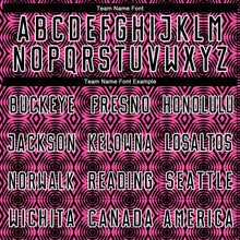 Загрузить изображение в средство просмотра галереи, Custom Pink Black-White Geometric Shapes Sublimation Soccer Uniform Jersey