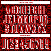 Загрузить изображение в средство просмотра галереи, Custom Red Black-White Geometric Shapes Sublimation Soccer Uniform Jersey