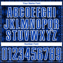 Загрузить изображение в средство просмотра галереи, Custom Thunder Blue Black-White Geometric Shapes Sublimation Soccer Uniform Jersey