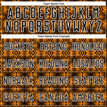 Charger l'image dans la galerie, Custom Orange Black-White Geometric Shapes Sublimation Soccer Uniform Jersey