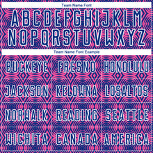 Загрузить изображение в средство просмотра галереи, Custom Pink Royal-White Geometric Shapes Sublimation Soccer Uniform Jersey