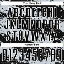 Load image into Gallery viewer, Custom Black Light Gray-White Splash Sublimation Soccer Uniform Jersey