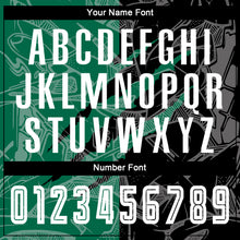 Charger l'image dans la galerie, Custom Graffiti Pattern Black-Kelly Green Scratch Sublimation Soccer Uniform Jersey